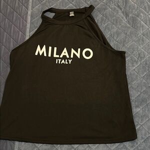 SHEIN Black Milano Italy Tank Top